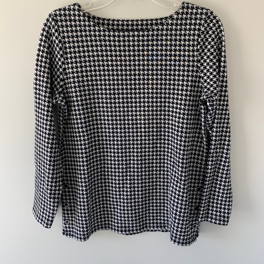 Talbots Houndstooth Top